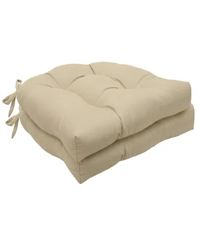 Habitat Promo Chair Pad - Set Of 2 In Neutral
