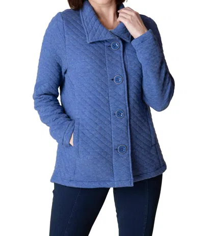 Habitat Quilted Knit Jacket In Cobalt In Blue