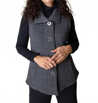 Habitat Quilted Knit Vest In Grey In Gray