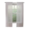 Habitat Rhapsody Voile Rod Pocket Sheer Single Curtain Panel In White