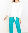HABITAT RIVER WASHED TWIST TERRY PULLOVER IN WHITE