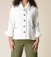 Habitat Rustic Stretch Corduroy Cargo Jacket In White In White