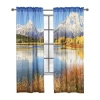 Habitat Scenic Mountains Rod Pocket Light-filtering Set Of 2 Curtain Panel In Multi
