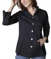Habitat Sculpted Collar Tunic In Black In Black