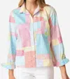 Habitat Shaped Shirt - Patchwork Multi In Multi Stripe In Multi