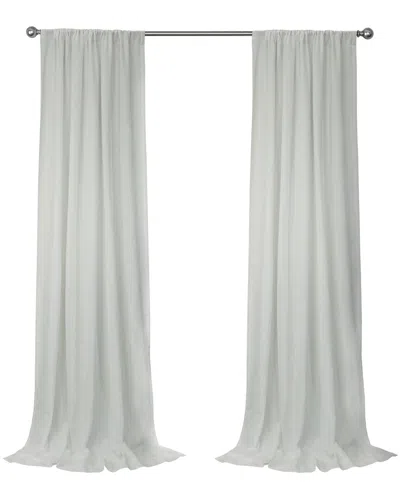 Habitat Sierra Light-filtering Dual Header 52x63 Curtain Panel In White