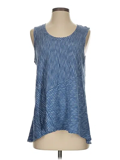 Pre-owned Habitat Sleeveless Blouse In Blue