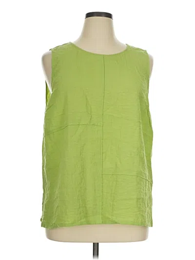 Pre-owned Habitat Sleeveless Blouse In Green