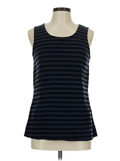 Pre-owned Habitat Sleeveless Top Black Boatneck Tops