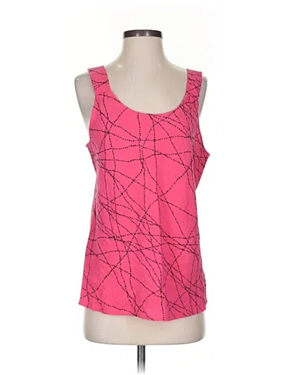 Pre-owned Habitat Sleeveless Top Pink Square Neckline Tops