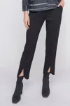 Habitat Slim Split Hem Pant In Black In Black