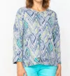 Habitat Soft Fleece Boxy Crew Top In Cornflower In Blue
