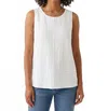 Habitat Solid Pieced Tank Top In White In White
