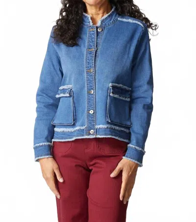 Habitat Southern Raised Jacket In Medium Denim In Blue