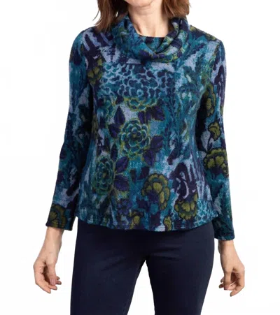 Habitat Statement Cowl Sweater In Skyline In Blue