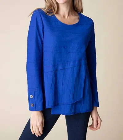 Habitat Steady Stream Overlay Tunic In Blue