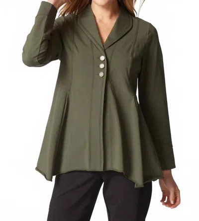 Habitat Stonewash Cotton Swing Back Jacket In Forest In Green