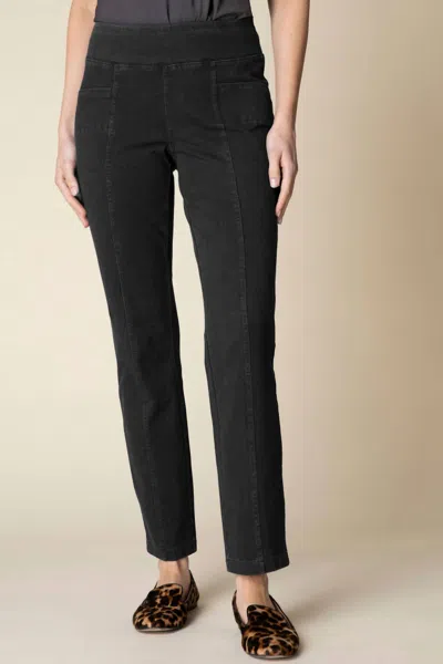Habitat Stonewash Seamed Pocket Pant In Black