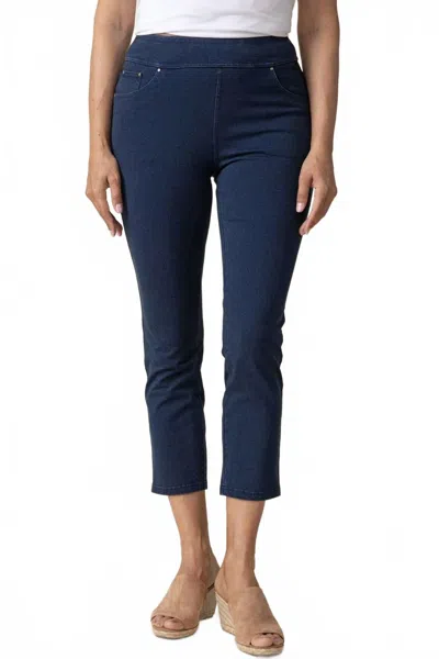 Habitat Stonewashed Knit Slim Pant In Denim In Blue