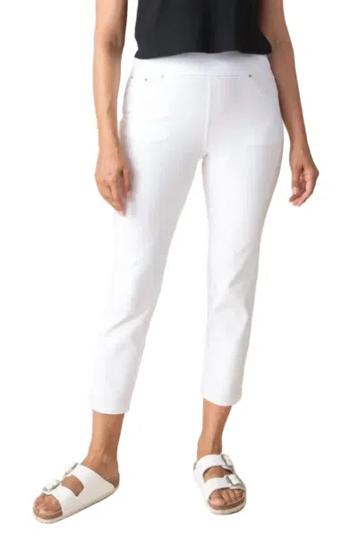 Habitat Stonewashed Knit Slim Pant In White