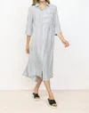 Habitat Striped Shirt Dress In Gull