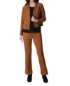 HABITAT SUEDE BOOT CUT PANT IN GINGER