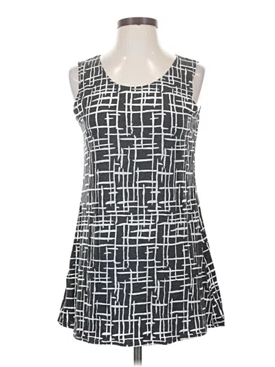 Pre-owned Habitat Tank Top Black Square Neckline Tops