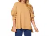 Habitat Terry Rolled Neck Tunic In Honey In Brown