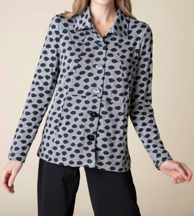 Habitat Textured Dot Seamed Pocket Jacket In Grey