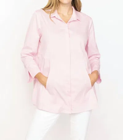 Habitat The One Button Down Shirt In Peony In Red