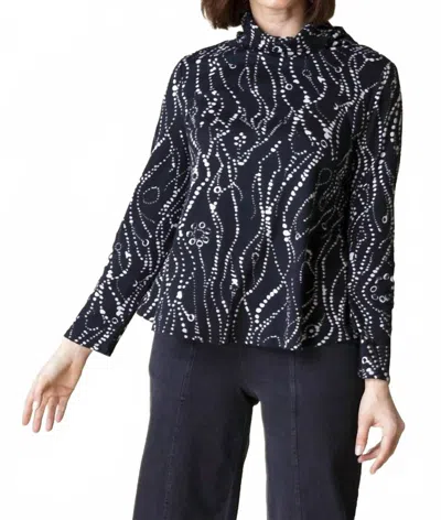 Habitat Turtleneck Print In Black