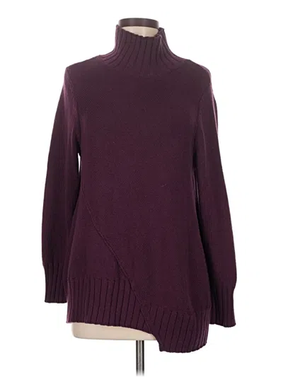 Pre-owned Habitat Turtleneck Sweater In Burgundy