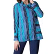 Habitat Upstream Seamed Cowl Tunic Top In Cobalt In Blue