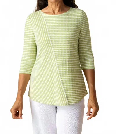 Habitat Uptown Stripe City Top In Leaf In Green