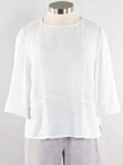 Habitat White Linen/cotton Pocket Pullover