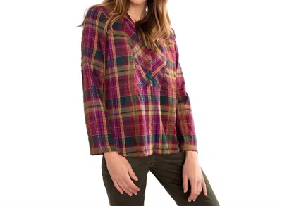 Habitat Windowpane Shirt In For Forest In Multi