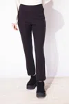 Habitat Women's Buttery Rib Knit Saturday Pant In Black In Black