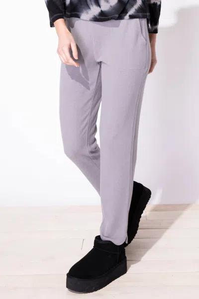 Habitat Women's Buttery Rib Knit Saturday Pant In Fog In Purple