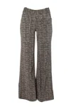 Habitat Women's City Print Wide Leg Pants In Driftwood In Brown