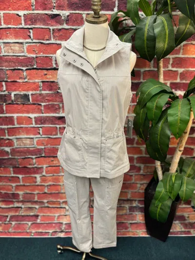 Habitat Women's Cool Tech Stripe Utility Vest In Multi In Gray