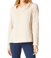 Habitat Sunburst Knit Cowl Neck Pullover In Dove In Neutral