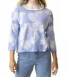 Habitat In Bloom Jacquard Sweater In Hydrangea In Blue
