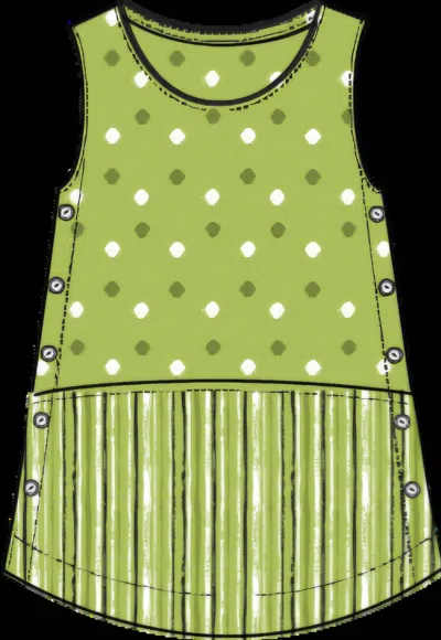 Habitat Women's Mixed Side Button Tank Top In Garden
