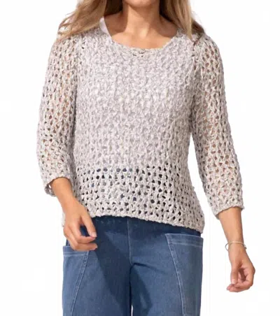 Habitat Women's Seasalt Knit Easy Pullover Top In Gray In Neutral