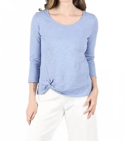 Habitat Women's Side Twist Tee In Rain In Blue