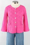 Habitat Women's Sunburst Knit Jacket In Berry In Pink