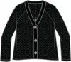 Habitat Women's To Live In Coastal Crochet Cardigan In Black In Black