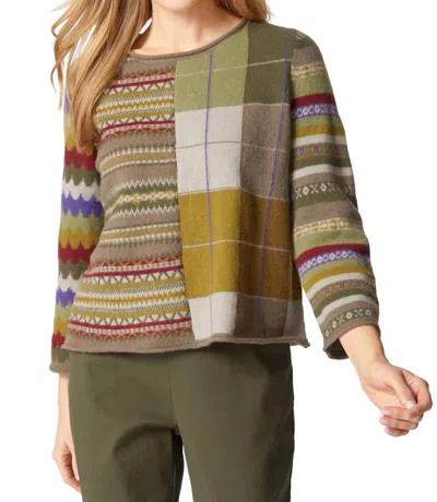 Habitat Women's Winter Whimsy Mix Sweater In Truffle In Multi