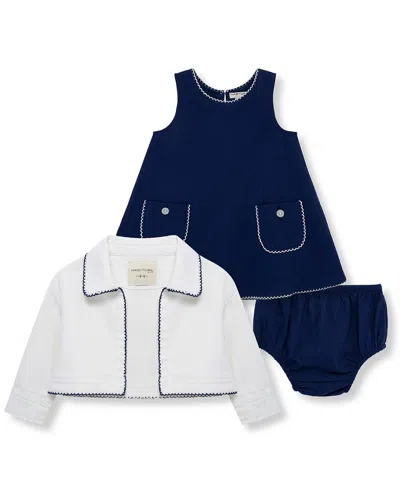 Habitual Kids' 2pc Jacket & Dress Set In White