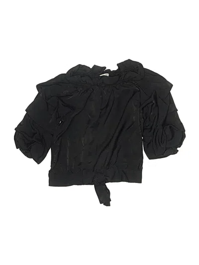 Pre-owned Habitual Kids' 3/4 Sleeve Blouse In Black